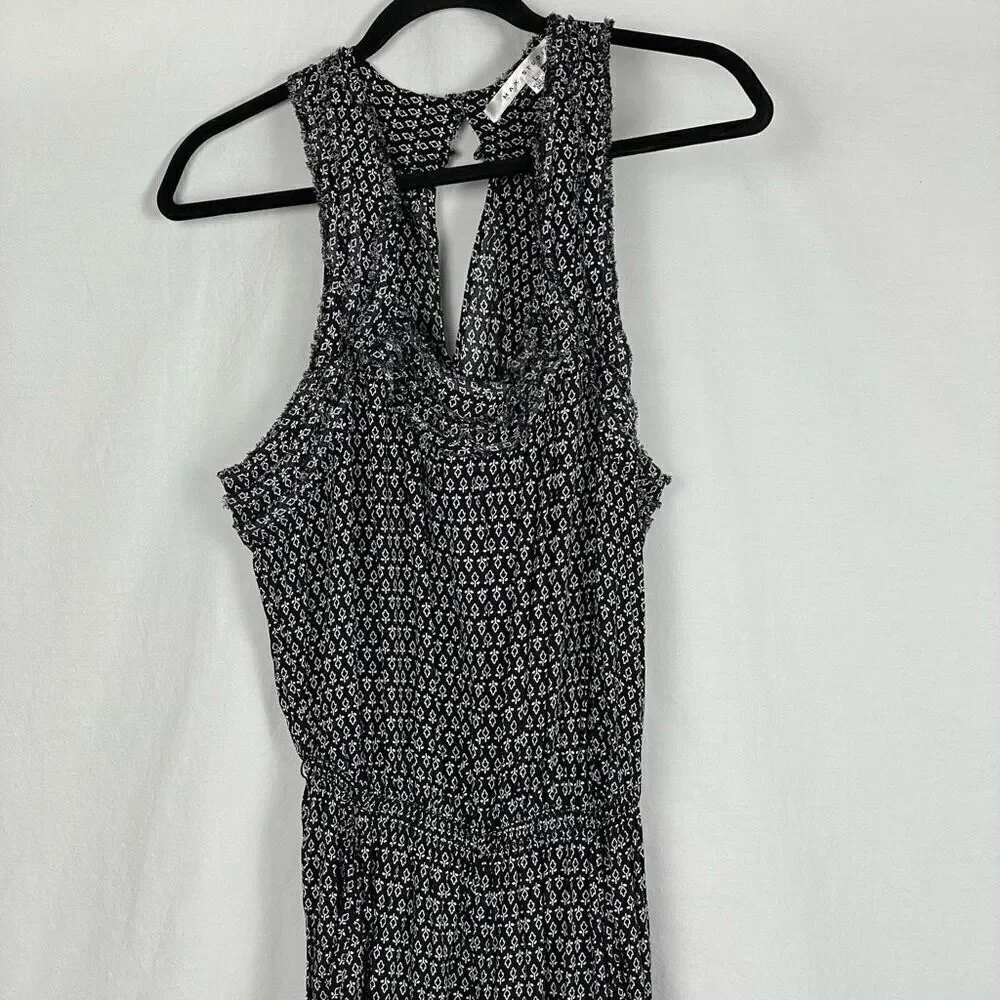 Max Studio Floral 100% Rayon‎ Smocked Jumpsuit - Women’s L